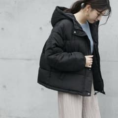 フェイクダウンショート丈 ブラックダウンジャケット classicalelfのサムネイル