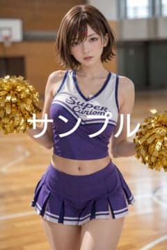 153 AI美女画像チアリーダー グラフィックフォトプリントA4光沢紙ポスターのサムネイル