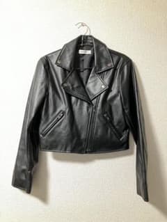 ブラック レザージャケット ライダースのサムネイル