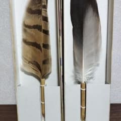 御羽箒 縞梟三ツ羽根 と姉羽鶴羽掃 風炉 紙箱 - メルカリ