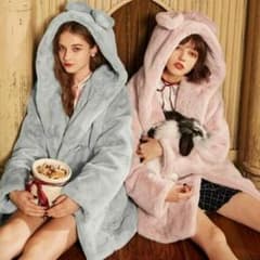 うさみみもこもこコート　送料無料/USED/現品のみのサムネイル