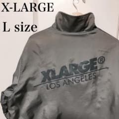 X-LARGE エクストララージ ナイロンジャケット バックロゴ L グレーのサムネイル