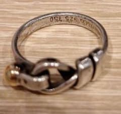 Tiffany＆co 925 750 フック＆アイリング 指輪コンビ7号袋付き - メルカリ