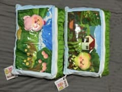 こびとづかん マスコット入りクッション 2個セット カクレモモジリ・スモモノウチのサムネイル