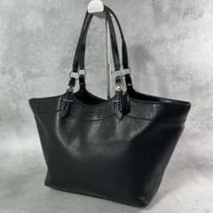 y2k vintage COACH コーチ レザー トートバッグ ブラック - メルカリ