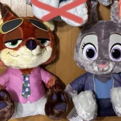 ズートピア2 スーパーラージ ぬいぐるみ ジュディ ニック 2種セット