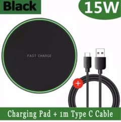 ワイヤレス充電器LED付 最大15W 高速充電のサムネイル