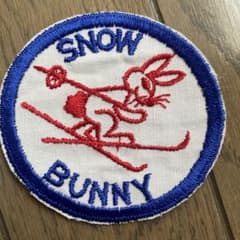 うさぎ　BUNNY SNOW ワッペン　アメリカのサムネイル