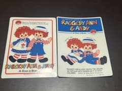 ラガディ アン＆アンディ 下敷き 2枚セット レトロ 91のサムネイル