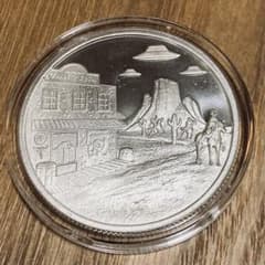 1オンス UFO銀貨 西部 賞金首 - メルカリ