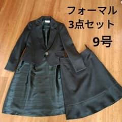 フォーマル　ネイビー　スーツ　ワンピース　3点セット 9AR