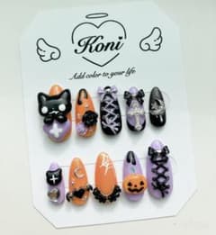 ネイルチップ ハロウィン 量産型 地雷系