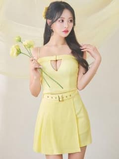 jewels ワッフルイエロー キャミソール セットアップ キャバドレスのサムネイル
