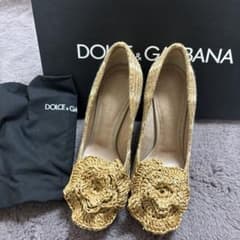 DOLCE & GABBANA 花モチーフヒール 35のサムネイル