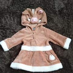 いのしし 着ぐるみ ワンピース 年賀状のサムネイル
