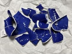 金継ぎ 金繕い 練習用 陶器製フラワーベース 魚の形　花瓶のサムネイル