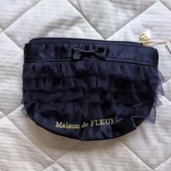 Maison de FLEUR ポーチ ネイビー フリル リボンのサムネイル