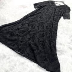 極美品 スローブイエナ habi フラワージャガードワンピース 結婚式 ドレスのサムネイル