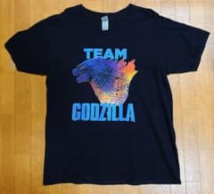 고질라 VS 콩 TEAM GODZILLA 영화 T 셔츠 블랙 L 사이즈