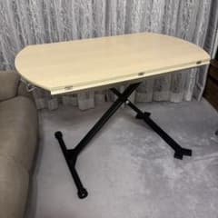 昇降式ダイニングテーブル 折りたたみ式（島忠購入） 昇降式ダイニングテーブル 折りたたみ式（島忠購入） - メルカリ