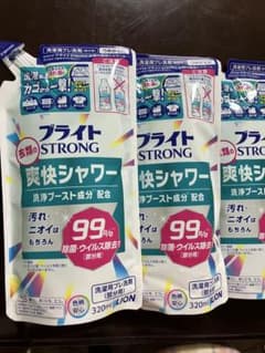 詰替3個 ブライト STRONG 爽快シャワー 320mlのサムネイル