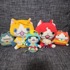 妖怪ウォッチ ぬいぐるみ マスコット 5点セットのサムネイル