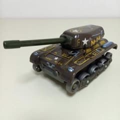 美品 ブリキ ゼンマイ走行 日本製 戦車 ARMY M-24 当時物のサムネイル
