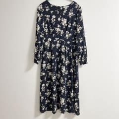 花柄ワンピース ロングワンピース　ミモレ丈のサムネイル