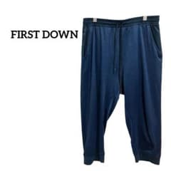 ファーストダウン/FIRST DOWN サルエルパンツ ドロップ丈 ウエストゴム