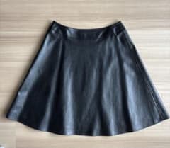 allureville 合成皮革 ミニスカート ブラックのサムネイル