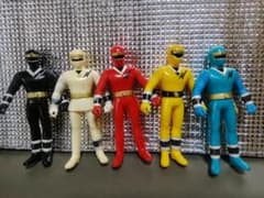 ⭐当時物/激レア⭐︎ 忍者戦隊カクレンジャー ソフビ5体セット - メルカリ