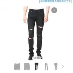 サンローラン パリ ダメージデニム クラッシュ加工 ほぼ未使用品のサムネイル