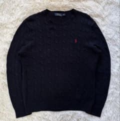 POLO RALPH LAUREN ケーブルニット ネイビーのサムネイル