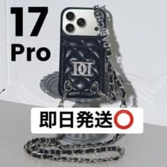 17Pro・黒 Darich ストーンロゴキルティングカードiPhoneケース - メルカリ