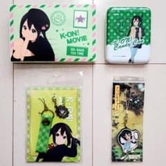 けいおん！中野梓 関連グッズ4種 ネックピース・ストラップほか◇未