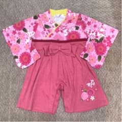 70サイズ　袴ロンパースのサムネイル