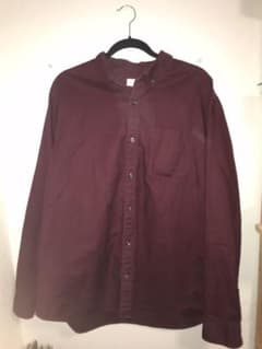 GAP ワインレッド　シャツ　水玉　古着のサムネイル