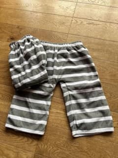 トレーニングパンツ グレーと白のストライプ2枚組
90〜100サイズのサムネイル