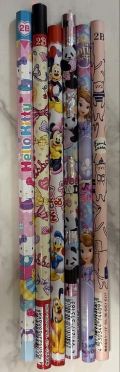 キャラクター鉛筆 6本セットのサムネイル