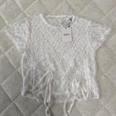 GRL レースドロストトップス　fo2154 グレイル　トップス　レース　リボンのサムネイル