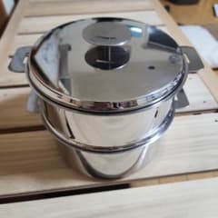CRISTEL クリステル 両手鍋20cmスチーマーセット 蒸し器 セット - メルカリ