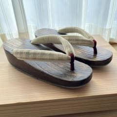 木製ダークブラウン草履のサムネイル