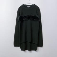 ブラックコムデギャルソン 23AW ニット ファーデザイン Lサイズ - メルカリ