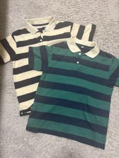 UNIQLO キッズ140 ボーダーポロシャツセット