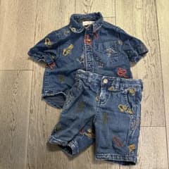 刺繍デニムセットアップのサムネイル