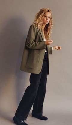【本日削除】 ZARA エクストラロング丈ブレザーのサムネイル