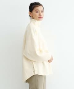 メルロー  サイドスナップボタン ハイネックスウェット プルオーバー【新品】のサムネイル