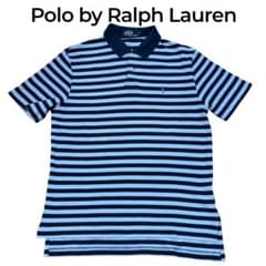 Polo by Ralph Lauren 국경 반팔 폴로 셔츠 조랑말 자수