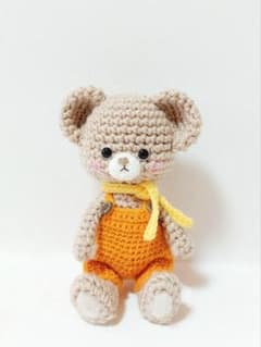 ハンドメイド　あみぐるみ　くまさんのサムネイル