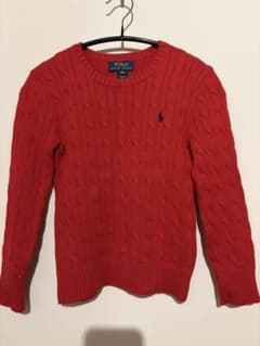POLO RALPH LAUREN ケーブルニット セーター レッドのサムネイル